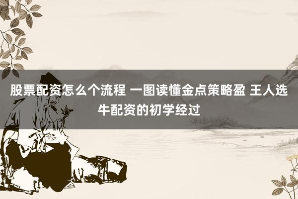 股票配资怎么个流程 一图读懂金点策略盈 王人选牛配资的初学经过