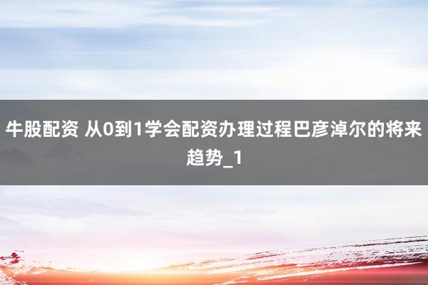 牛股配资 从0到1学会配资办理过程巴彦淖尔的将来趋势_1